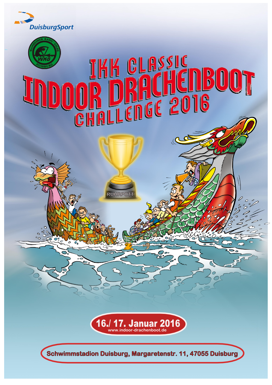 Poster Indoor Drachenboot Challenge