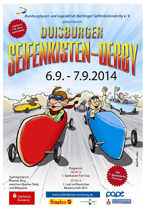 Plakat Seifenkisten-Derby 2014